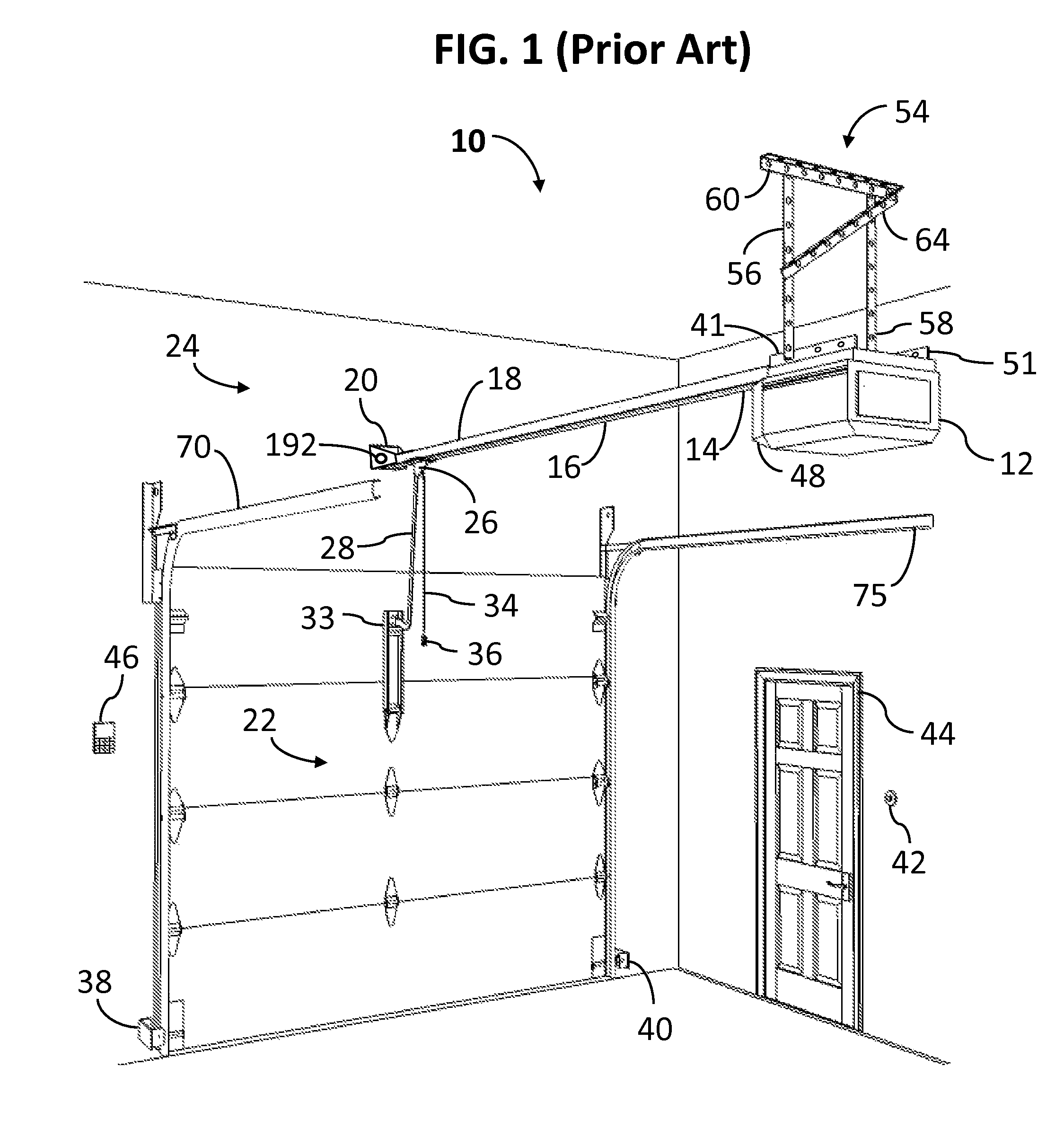 Safety enhanced design of rail type garage door opener with over the door drive assembly