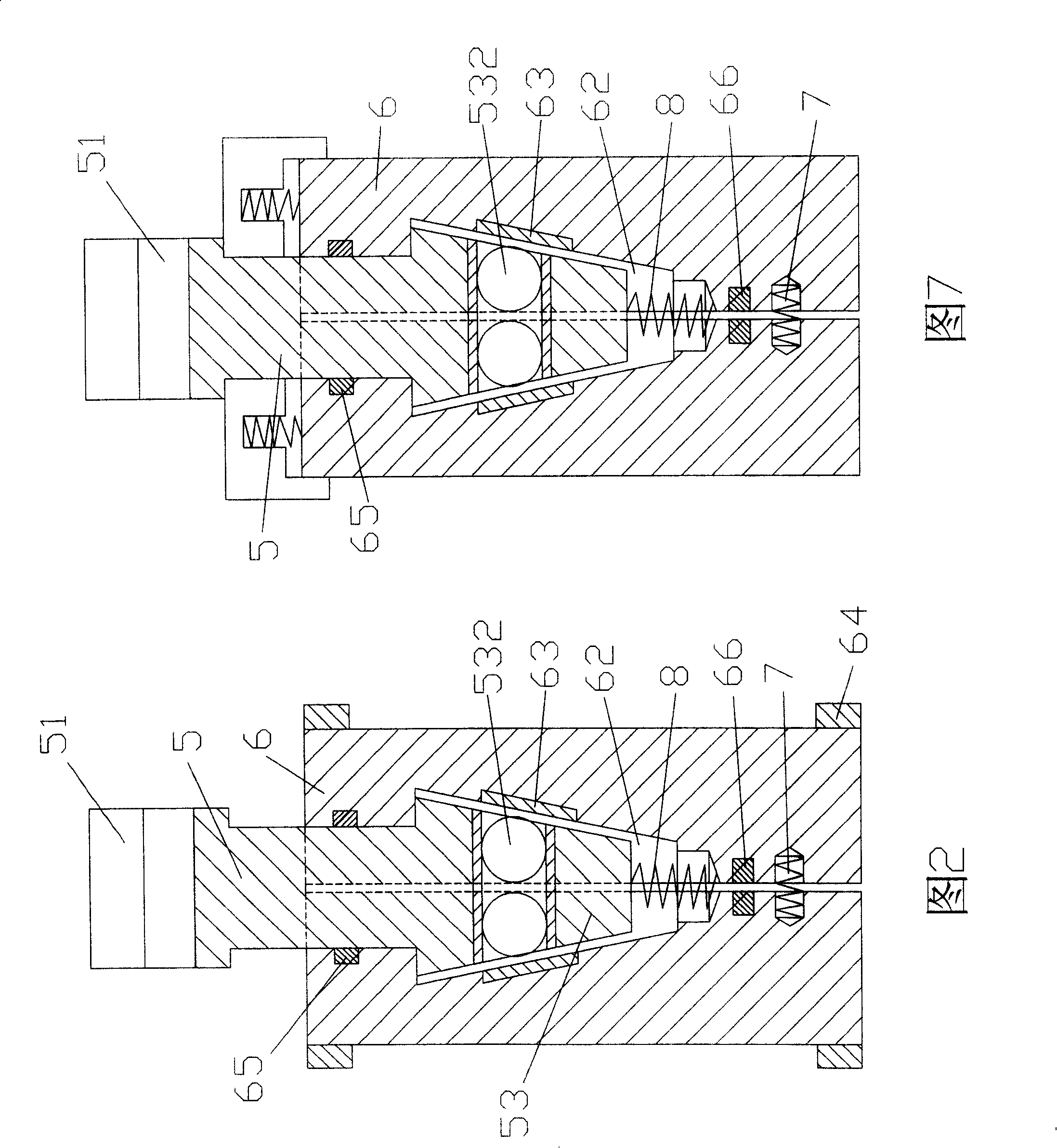 High-temperature high-pressure self-sealing gate valve with double flat shutter board