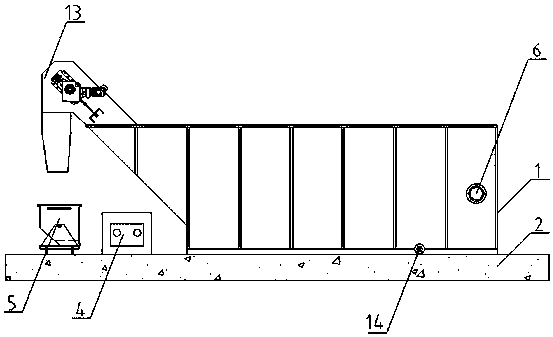 Scraping plate chain type precipitation filter