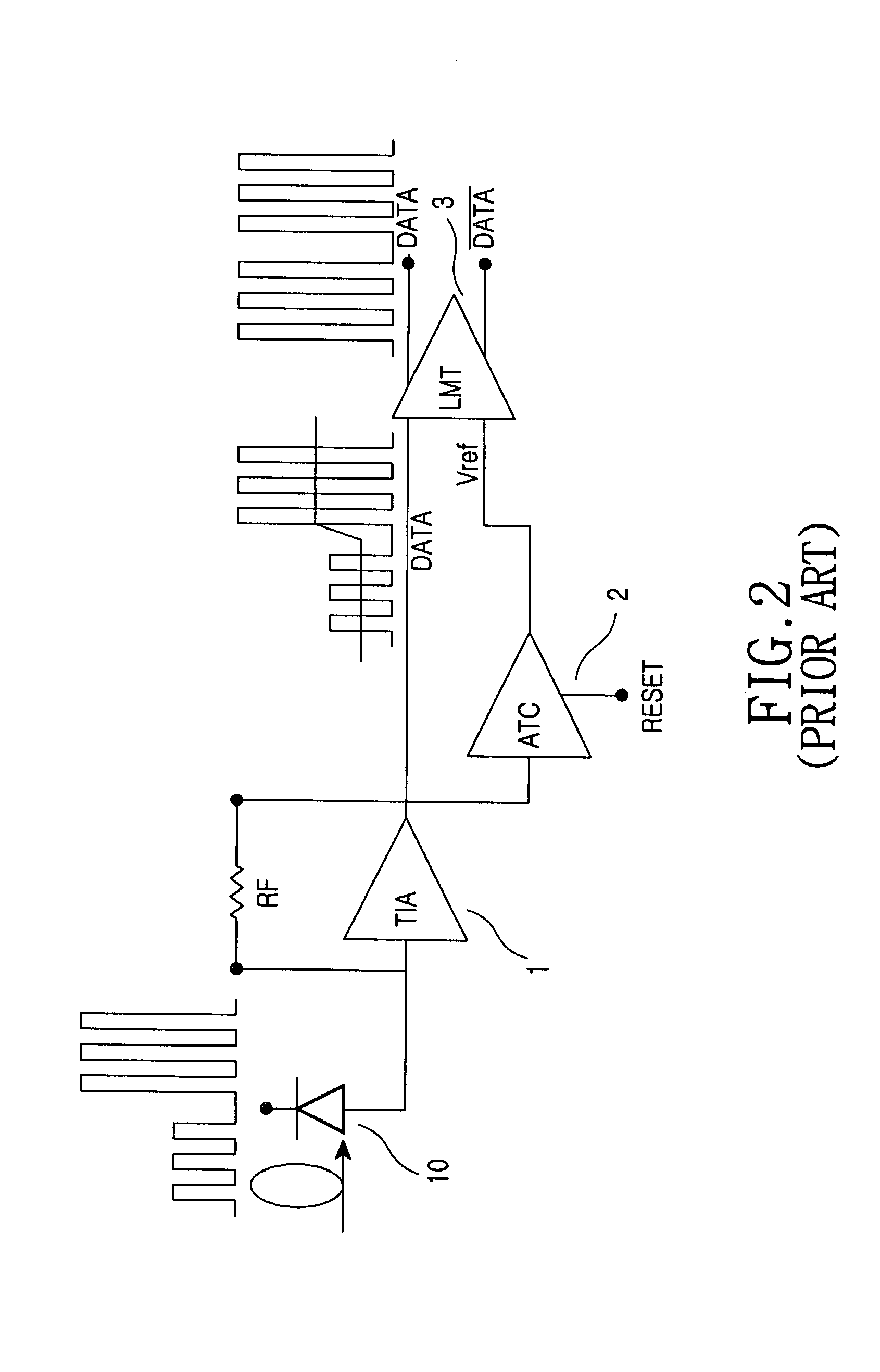 Bottom level detection device for burst mode optical receiver