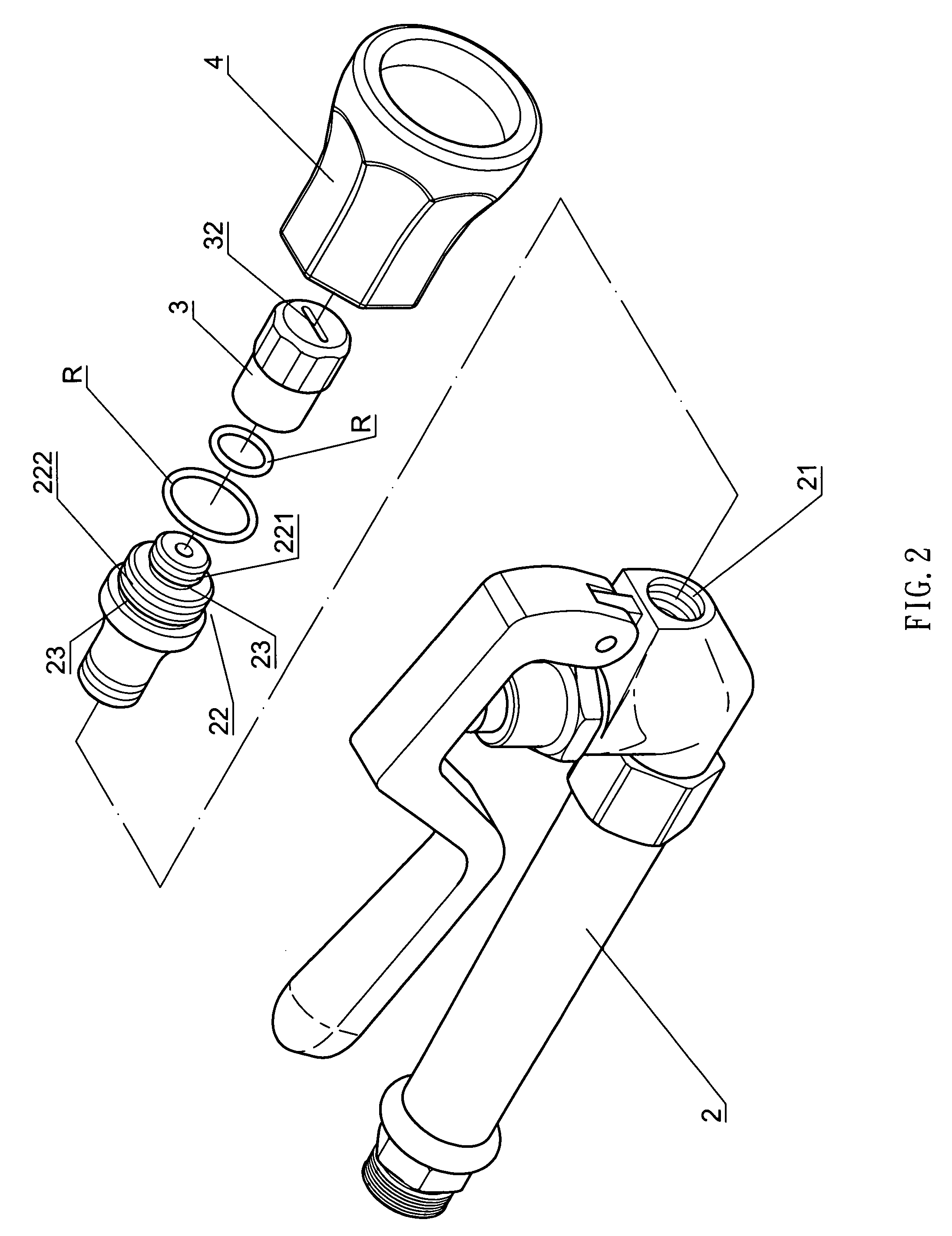 Adjustable knife-curtain outlet structure of cleanout handle