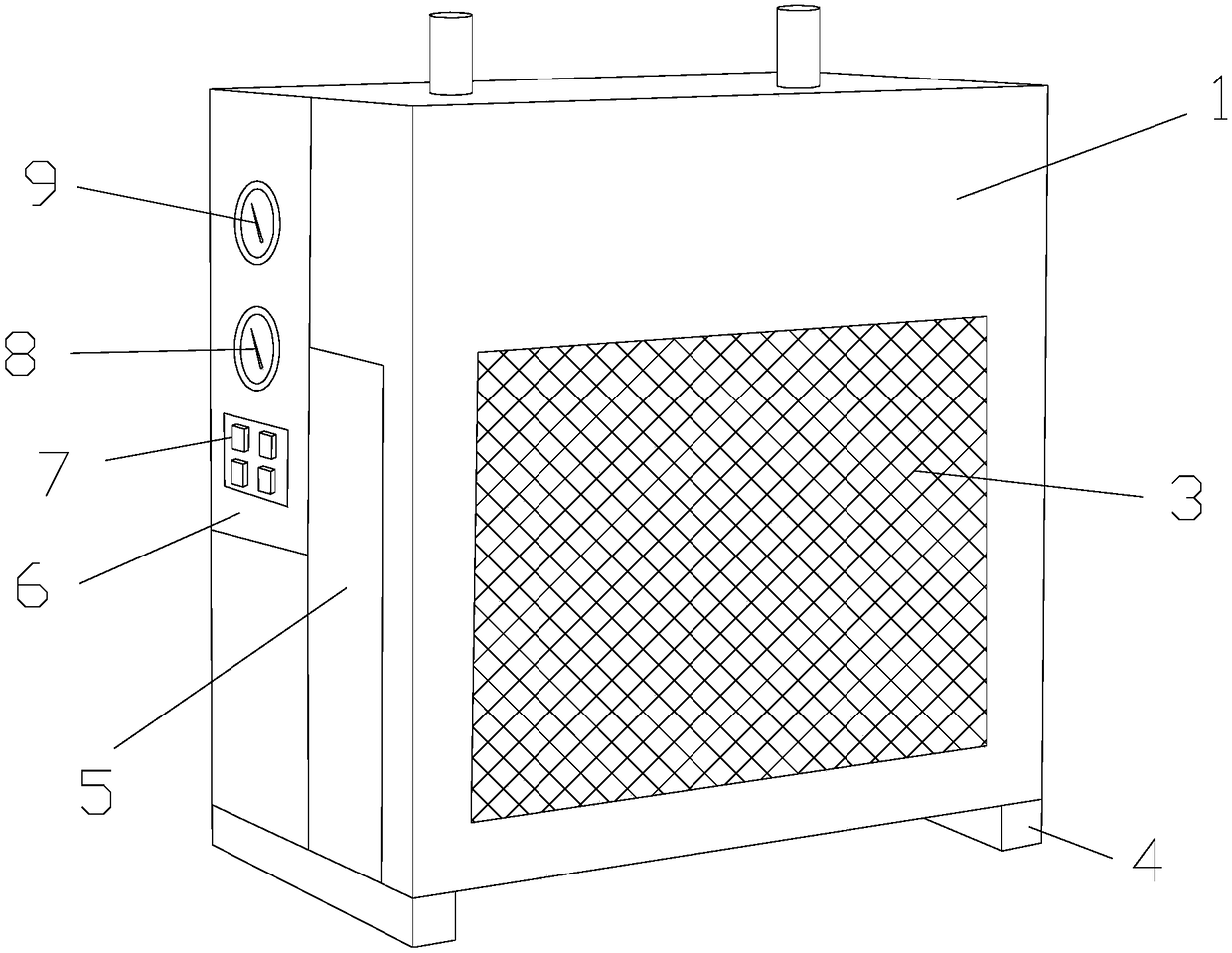 Bi-directional suspension type indoor air purification device