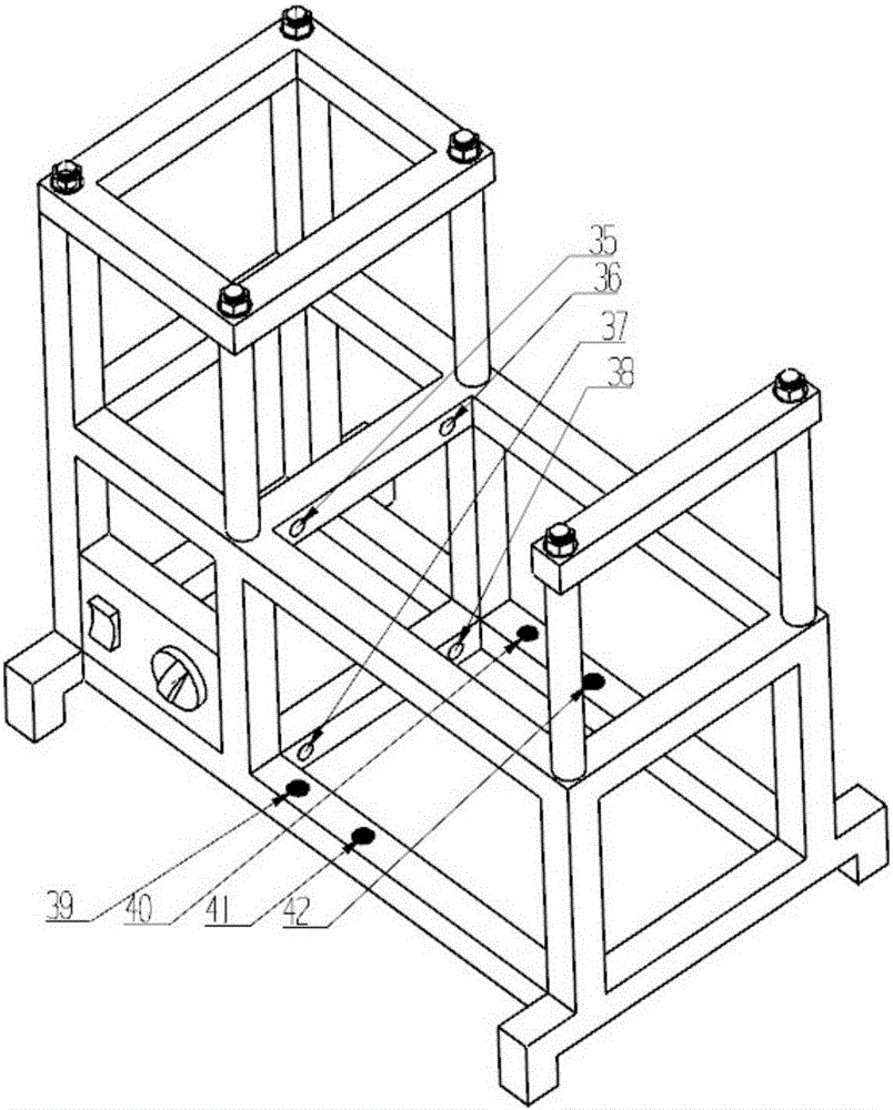 Leg training rehabilitation device capable of adjusting leg lifting height and frequency of bedridden patient