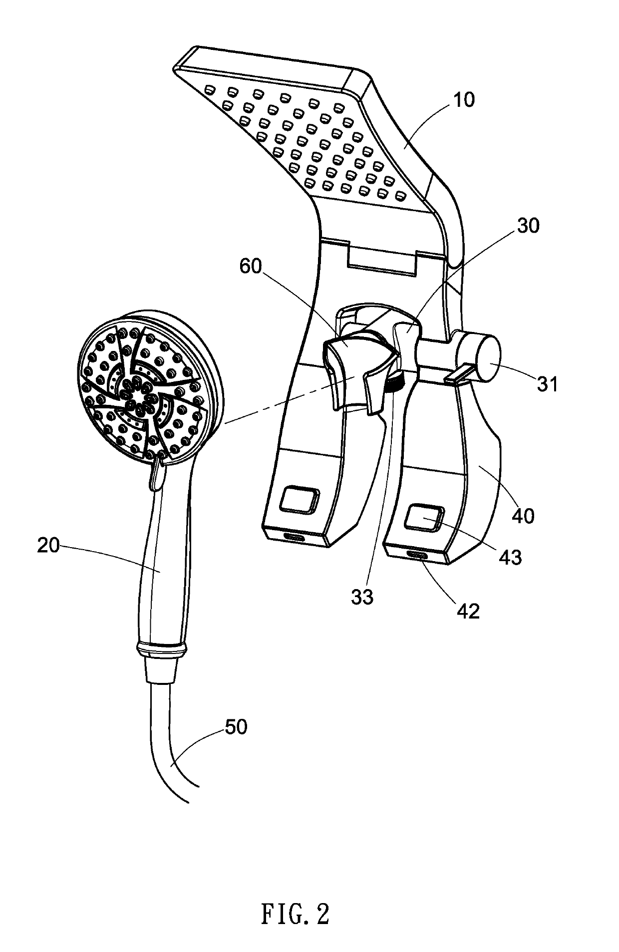 Shower structure with soap supply function