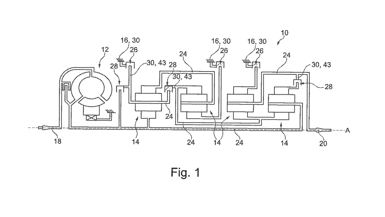 Switching device for a motor vehicle transmission and method for actuating a motor vehicle transmission