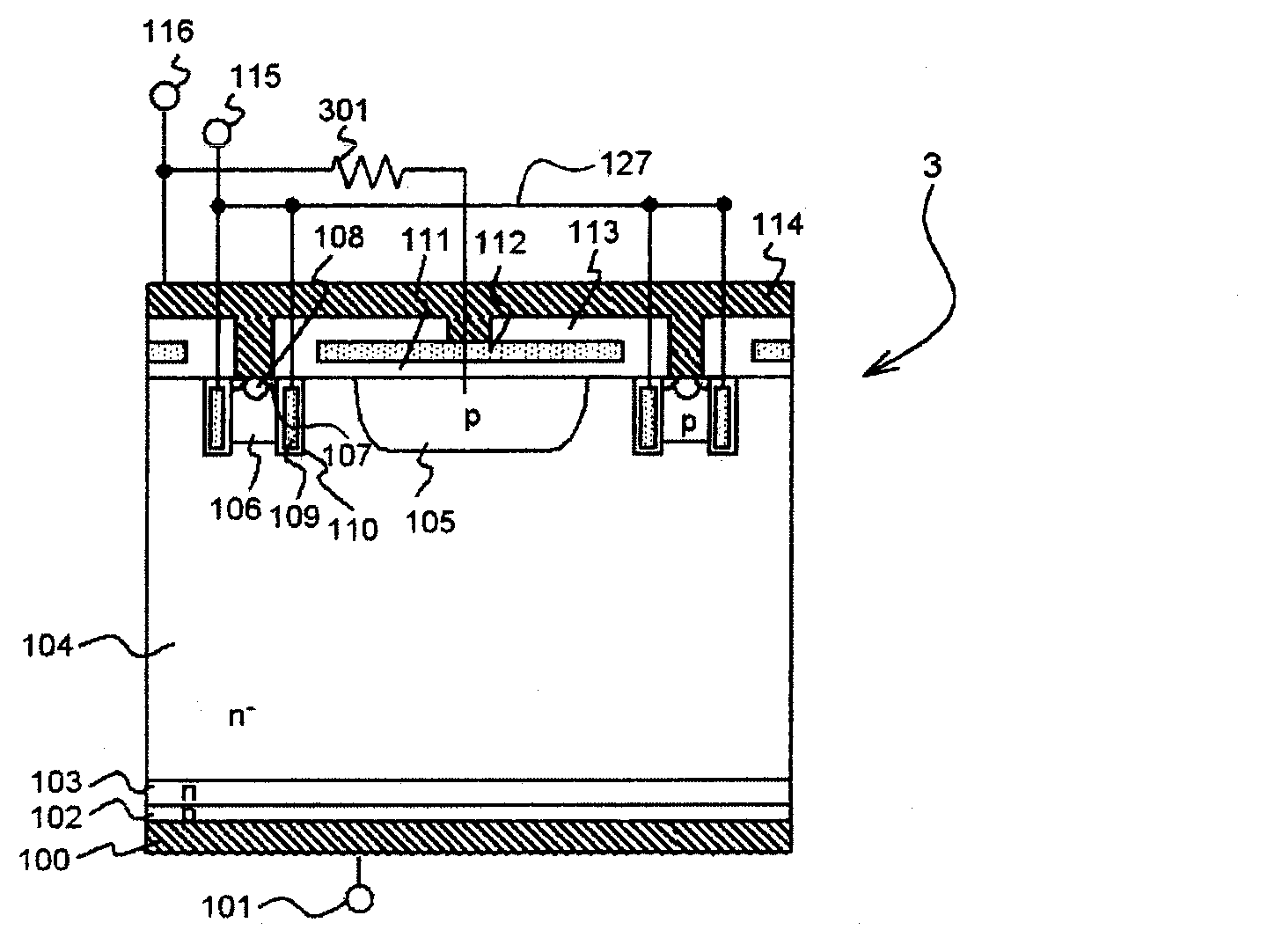 Semiconductor device and electric power conversion device using same
