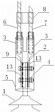 Device for preventing 110kV outdoor full-prefabricated dry type cable terminal from being heated and mounting method of device