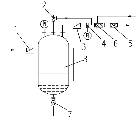 VOCs pre-collecting treatment system with water seal and treatment method of VOCs pre-collecting treatment system