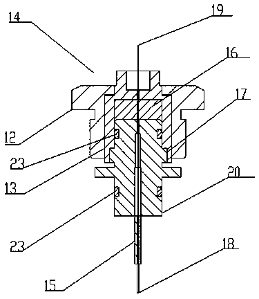 Device and technology for plating surface of glass capillary tube with carbon film