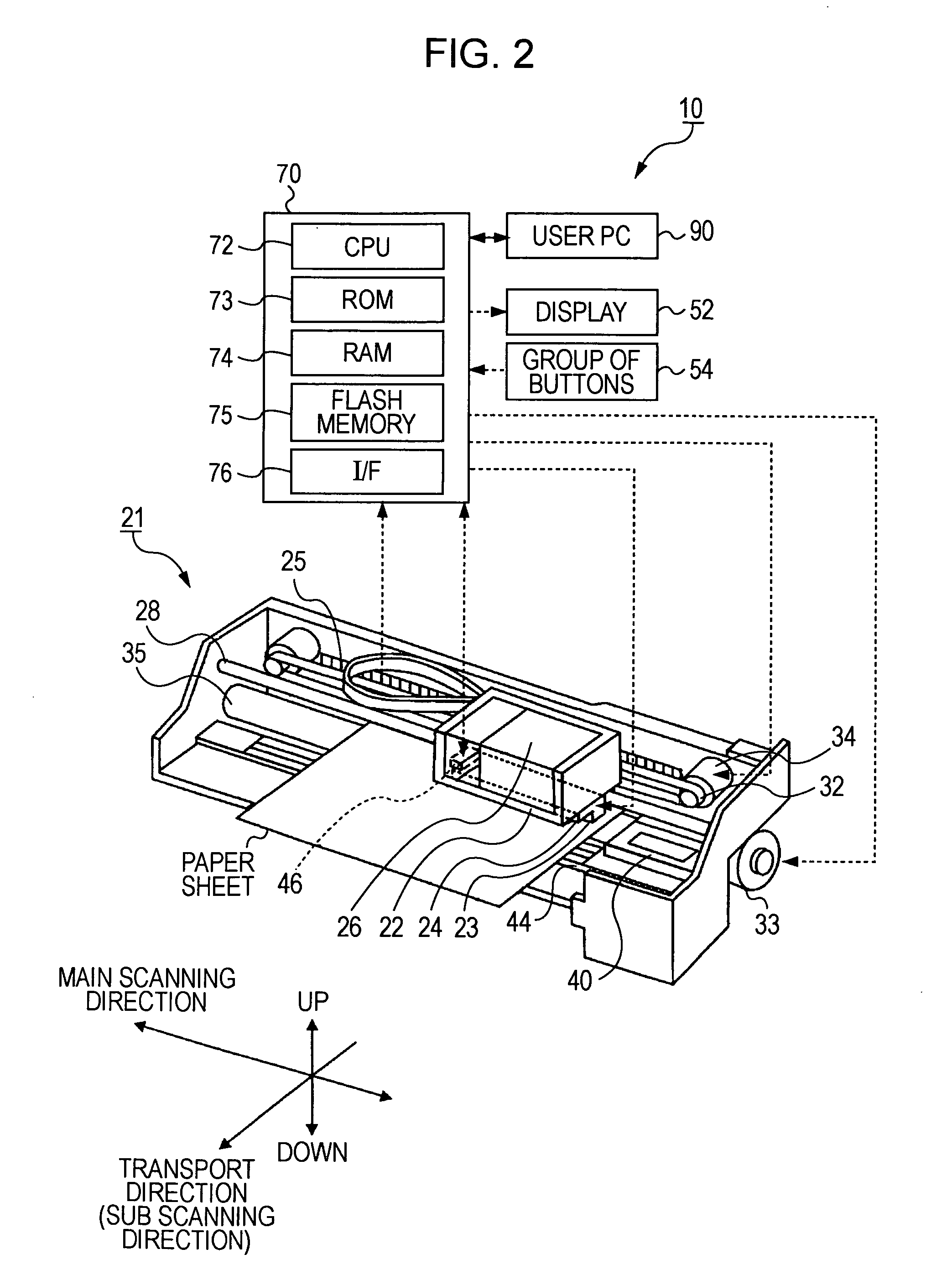 Printing device and method of controlling image printing device