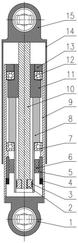 Rotary eddy current damper with adjustable damping