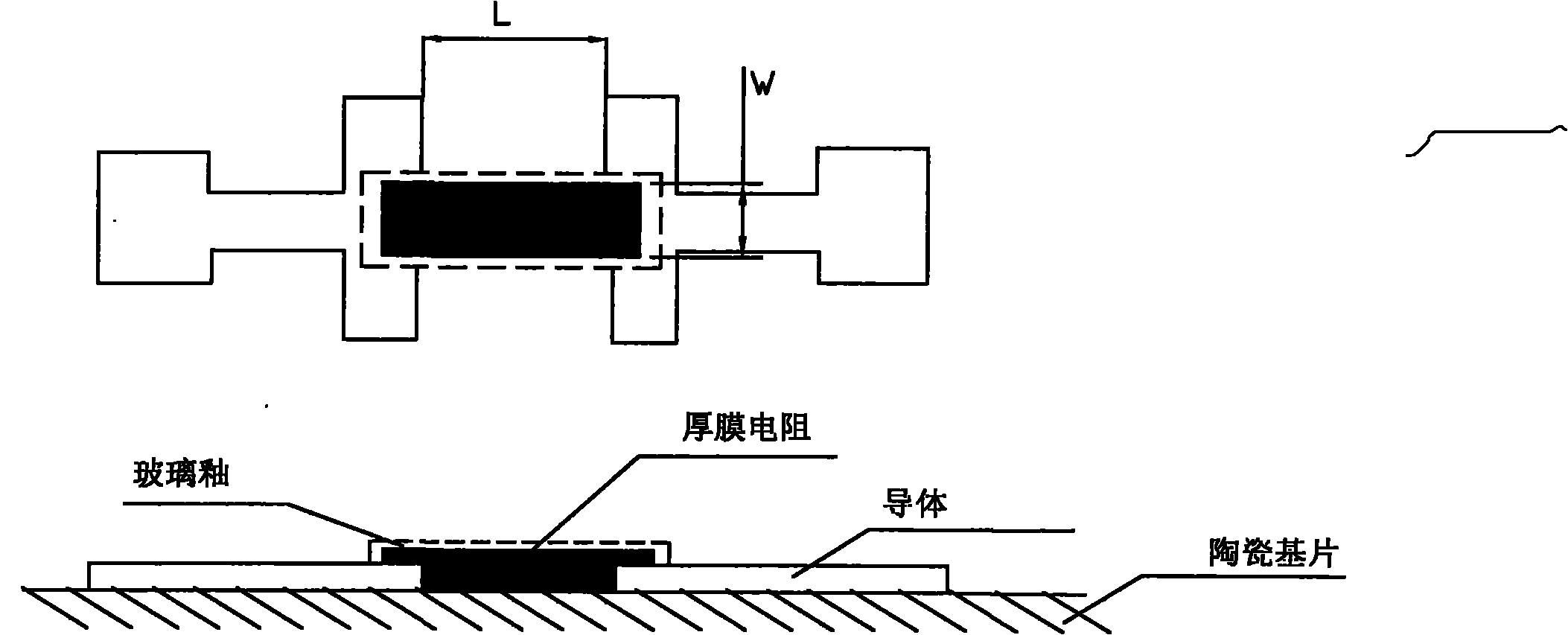Thick-film resistor layout design device