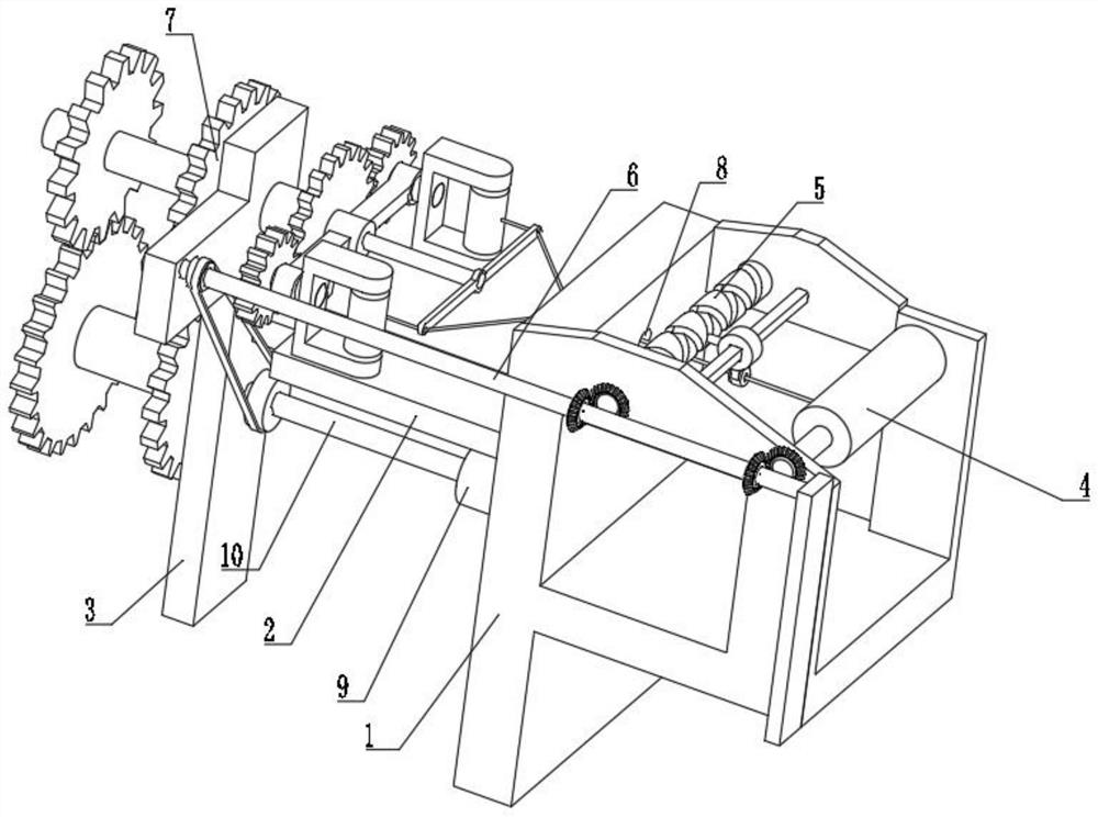 Integrated device for winding and taking up of textiles