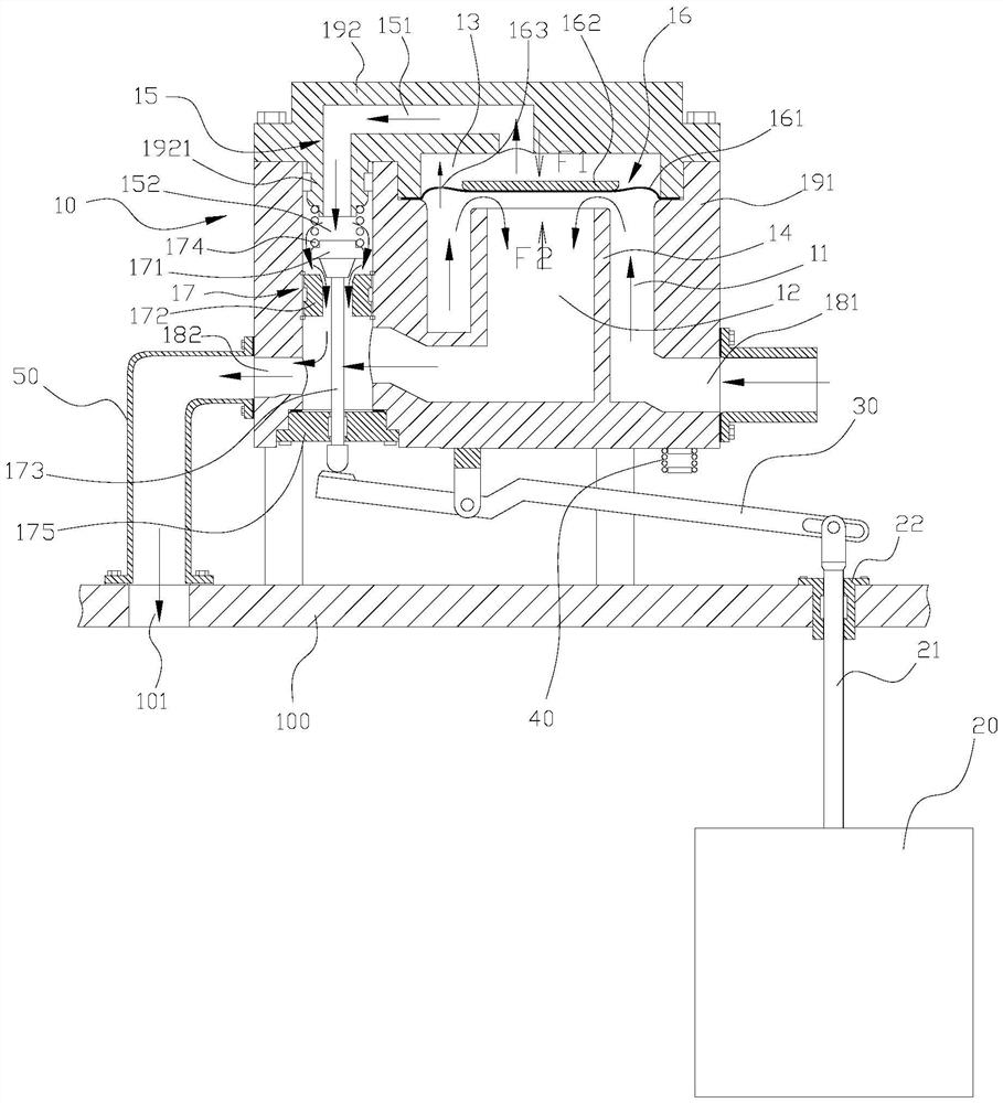 Ball floating valve device and water tank device