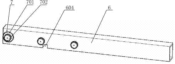 Device for contracting and releasing positioning block of beacon vessel