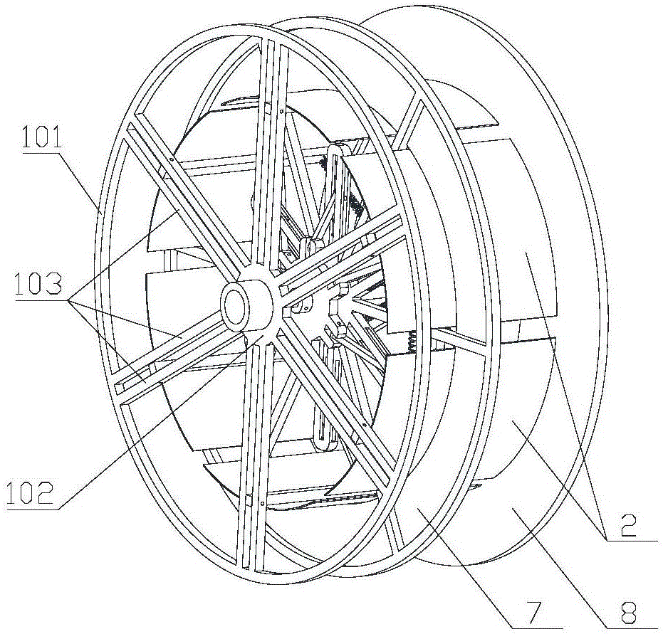 Retractable loose winding drum for testing optical cable