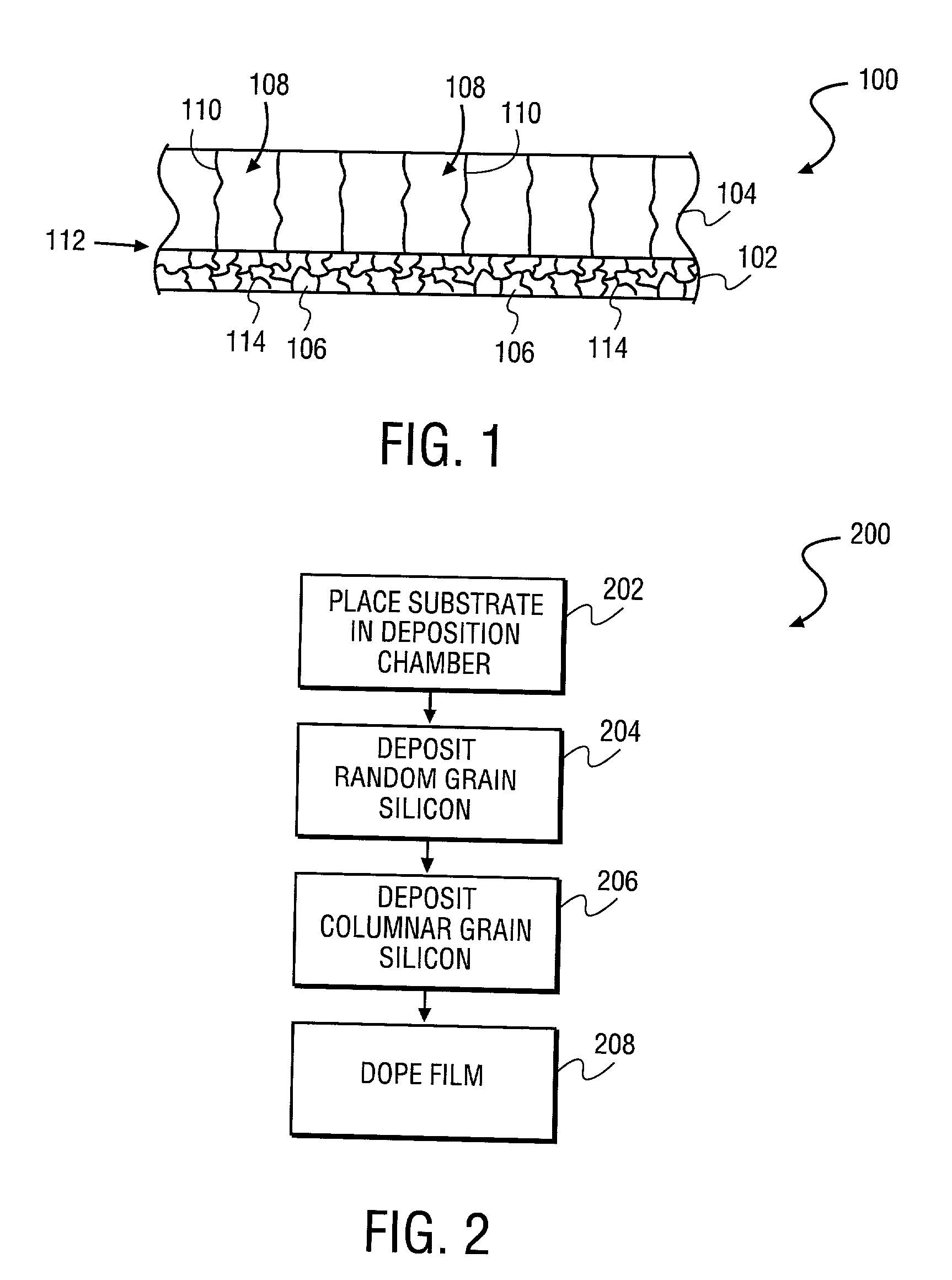 Bi-layer silicon film and method of fabrication
