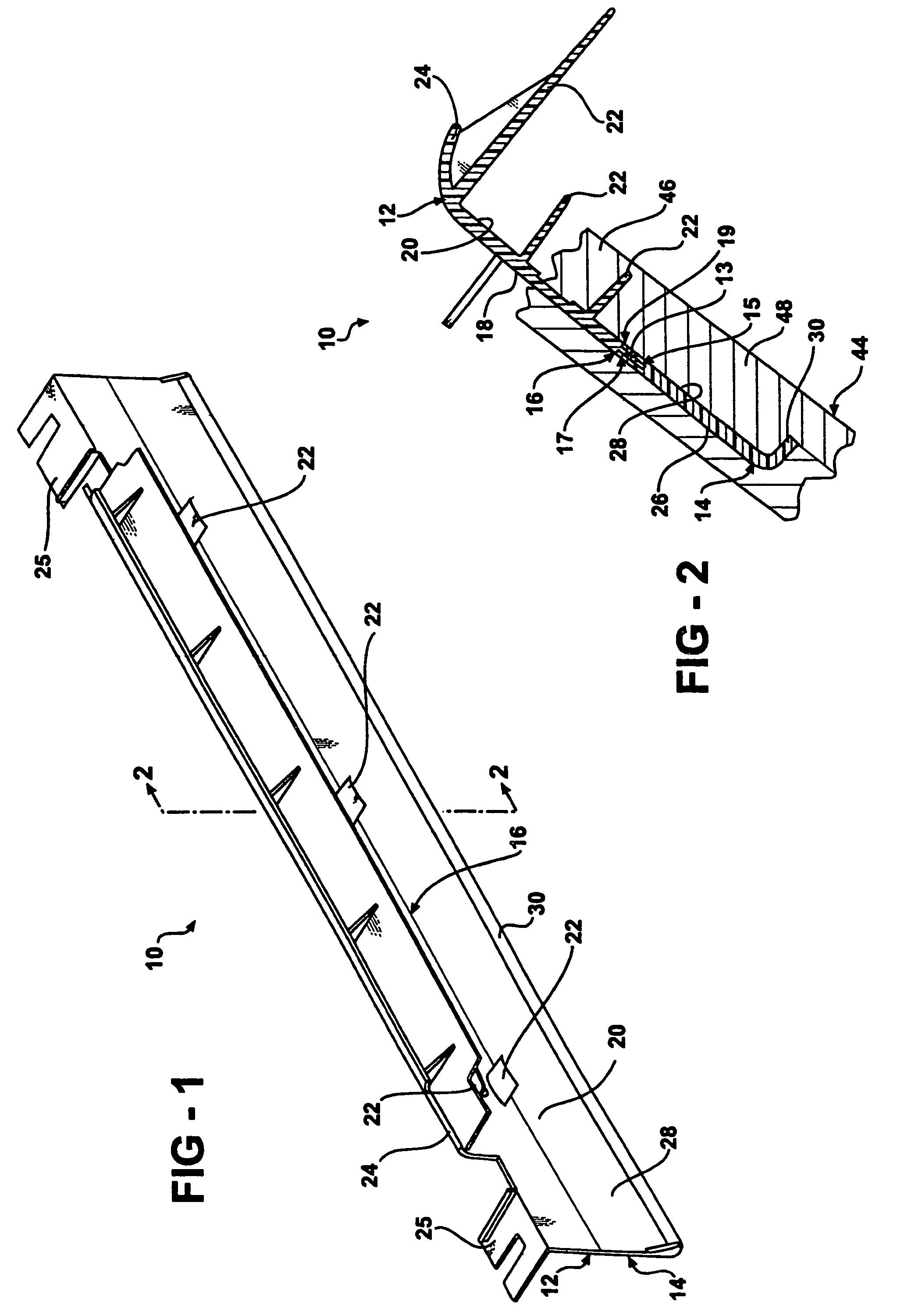 Method for producing a monolithic front air deflector