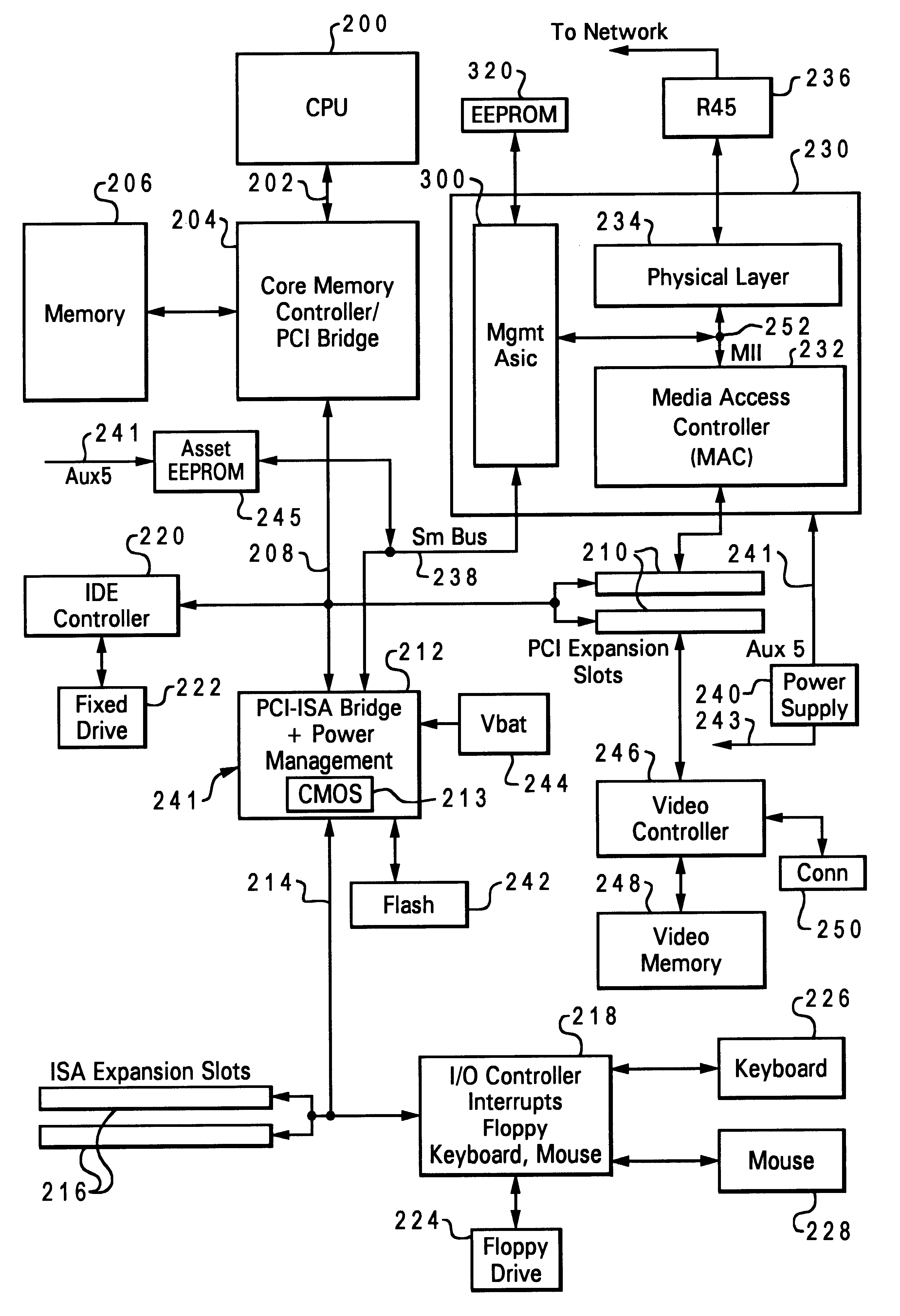 Data processing system and method for permitting a server to remotely access a powered-off client computer system's asset information