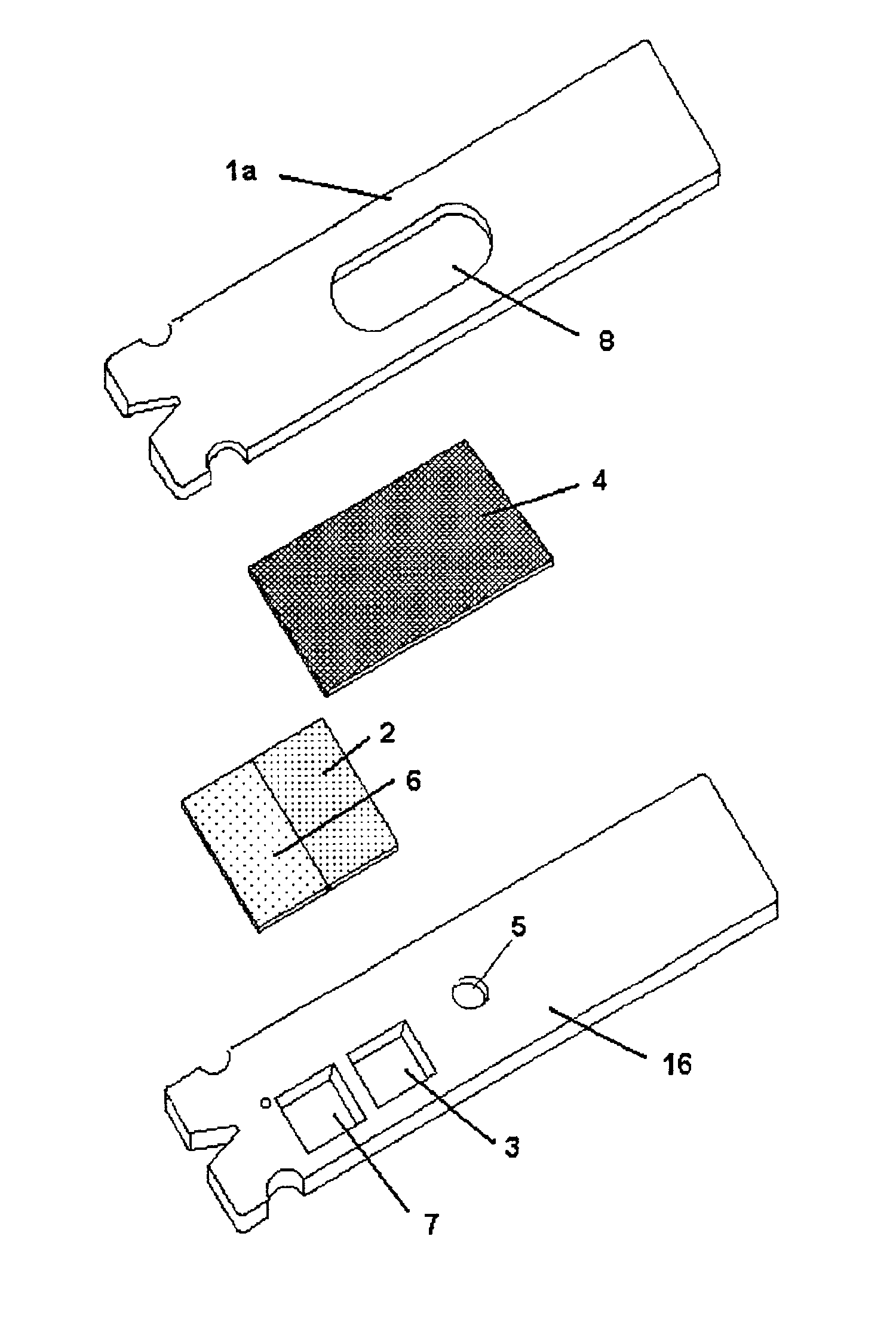 Surface-modified wick for diagnostic test strip