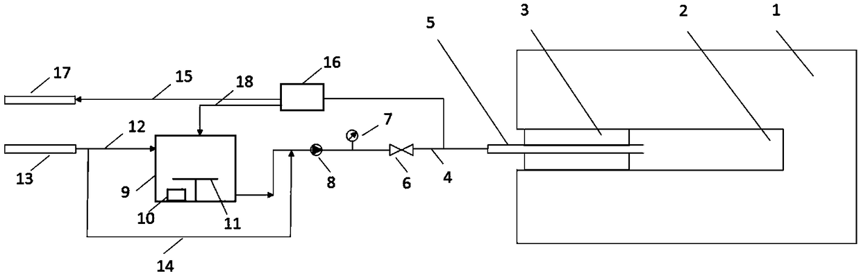 High-pressure hydrothermal solution inhibition method for coal seam