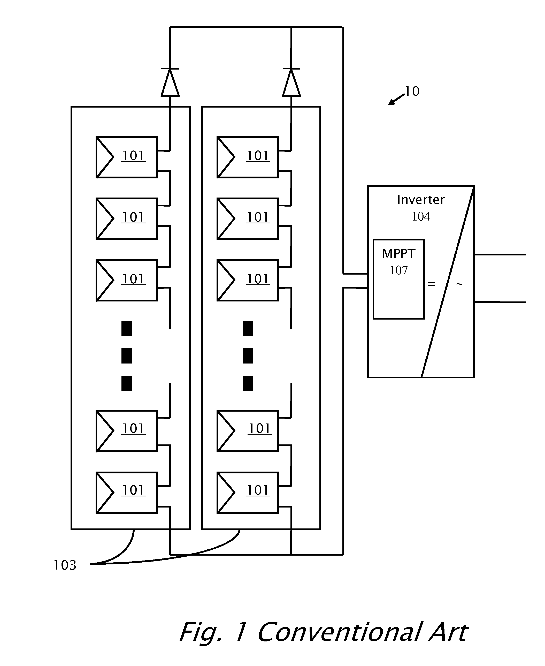 Distributed power system using direct current power sources
