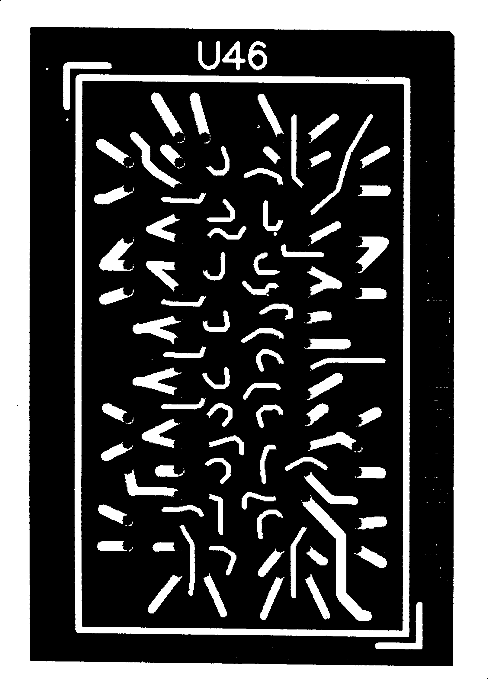 Method for controlling conductor length between through hole and welding disk of printed circuit board