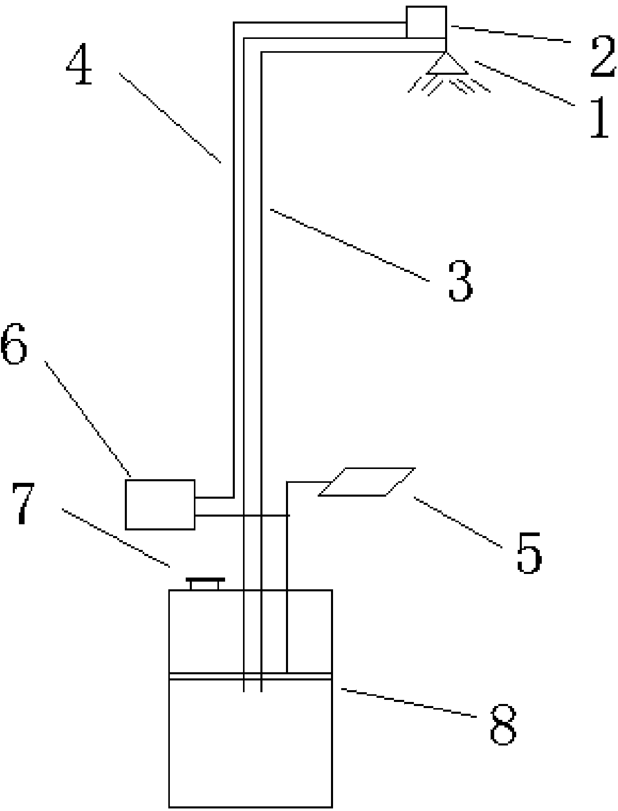 Method for cooling and purifying bus stop through electrostatic spraying