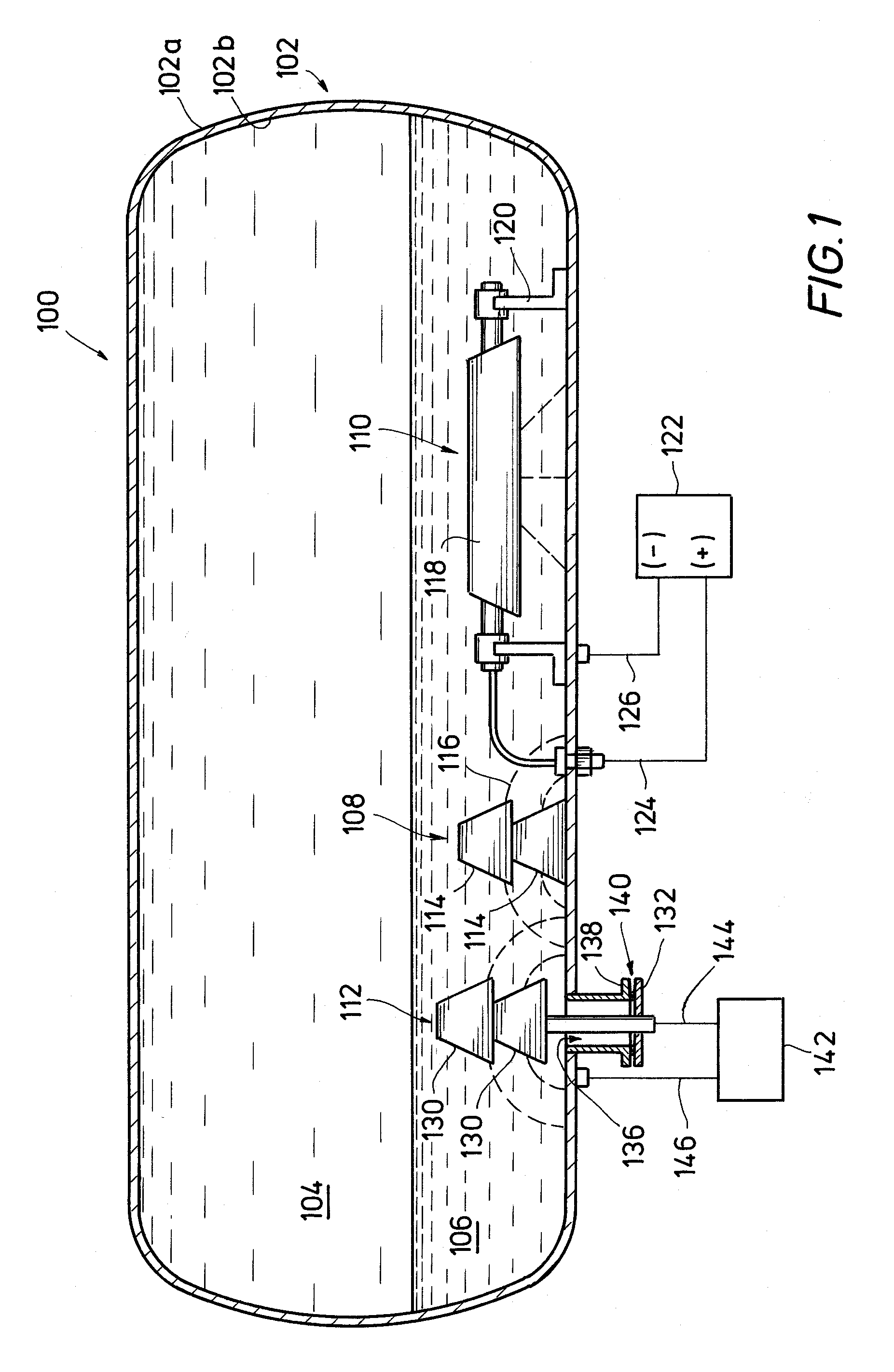 Cathodic protection automated current and potential measuring device for anodes protecting vessel internals