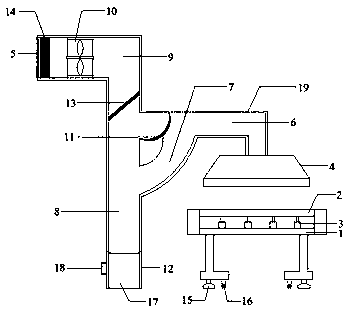 Spinning device capable of efficiently removing dust