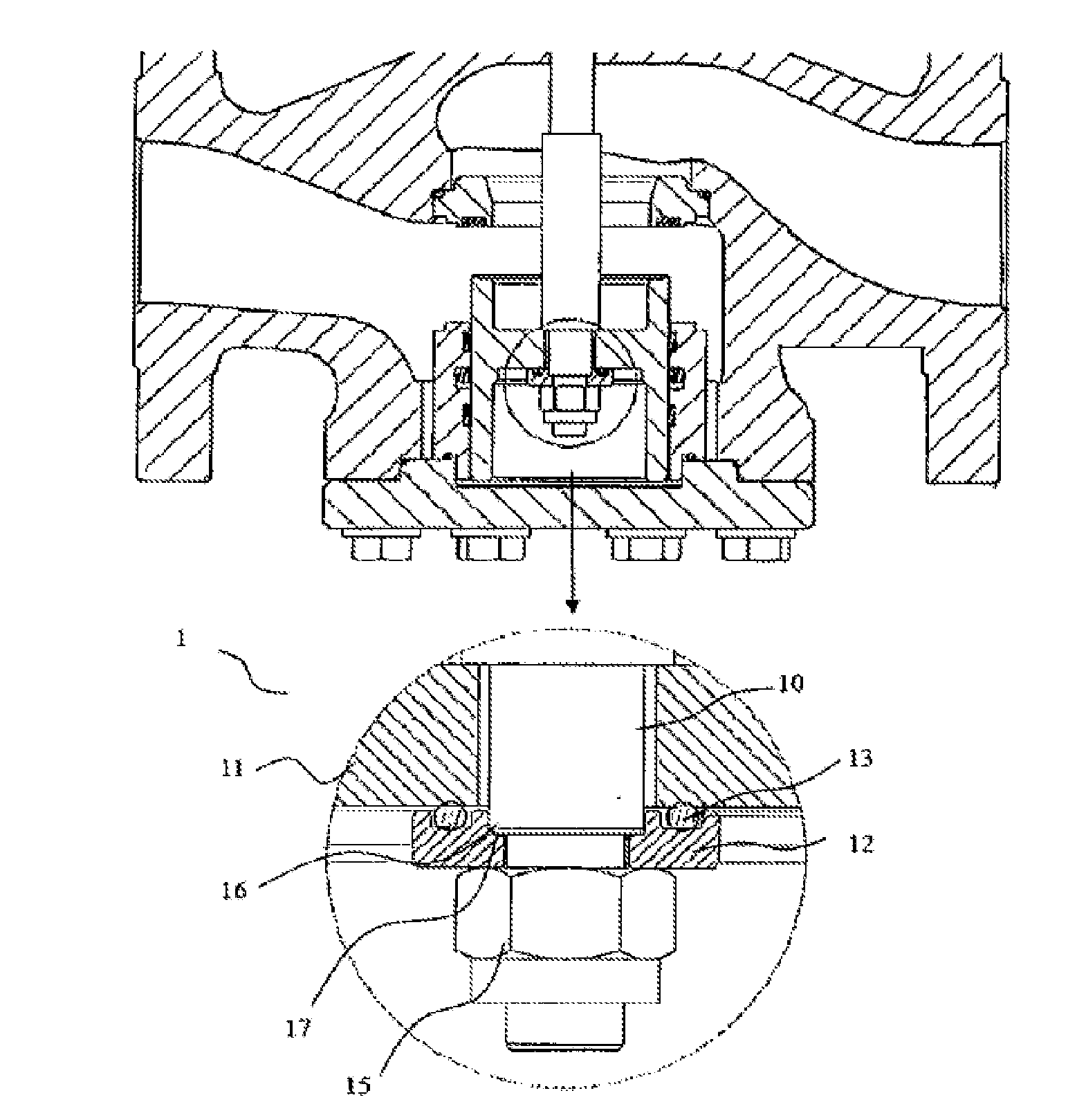Valve Stem and Valve Core Assembly and Valve Comprising the Assembly