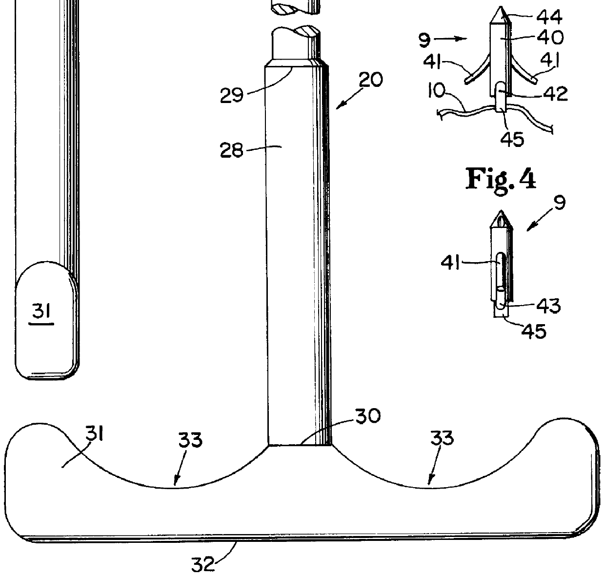 Bone anchor-insertion tool and surgical method employing same
