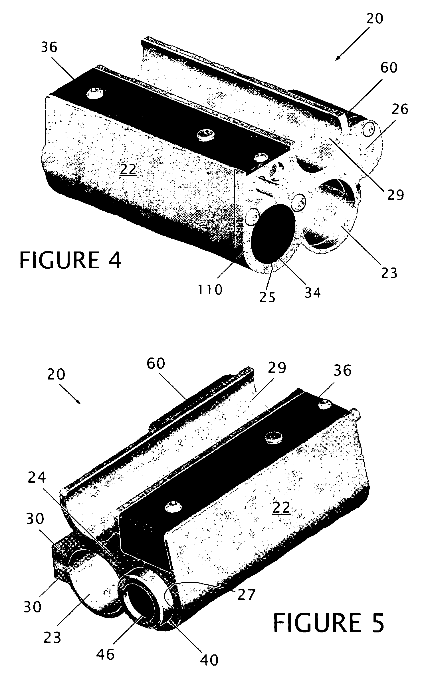Target illuminating assembly having integrated magazine tube and barrel clamp with laser sight