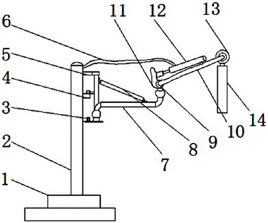 Plate carrying mechanical arm