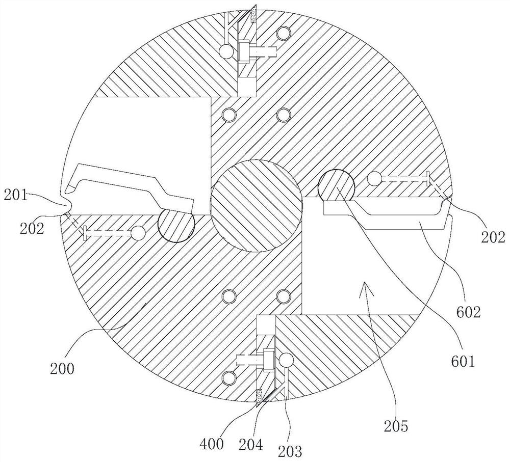 Continuous folding device for film bag and continuous folding equipment for film