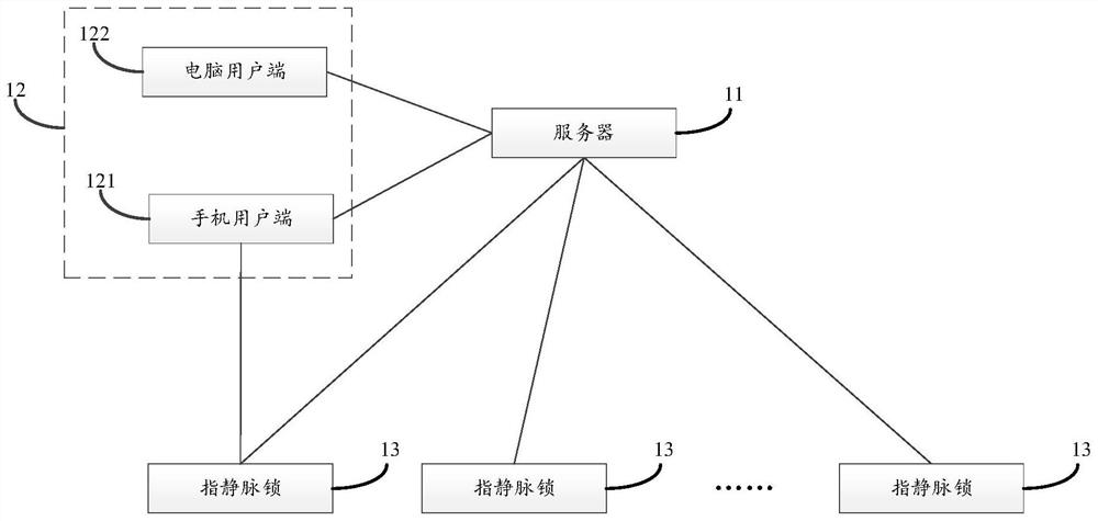 Digital vein lock control method and system based on CAT.1 remote communication