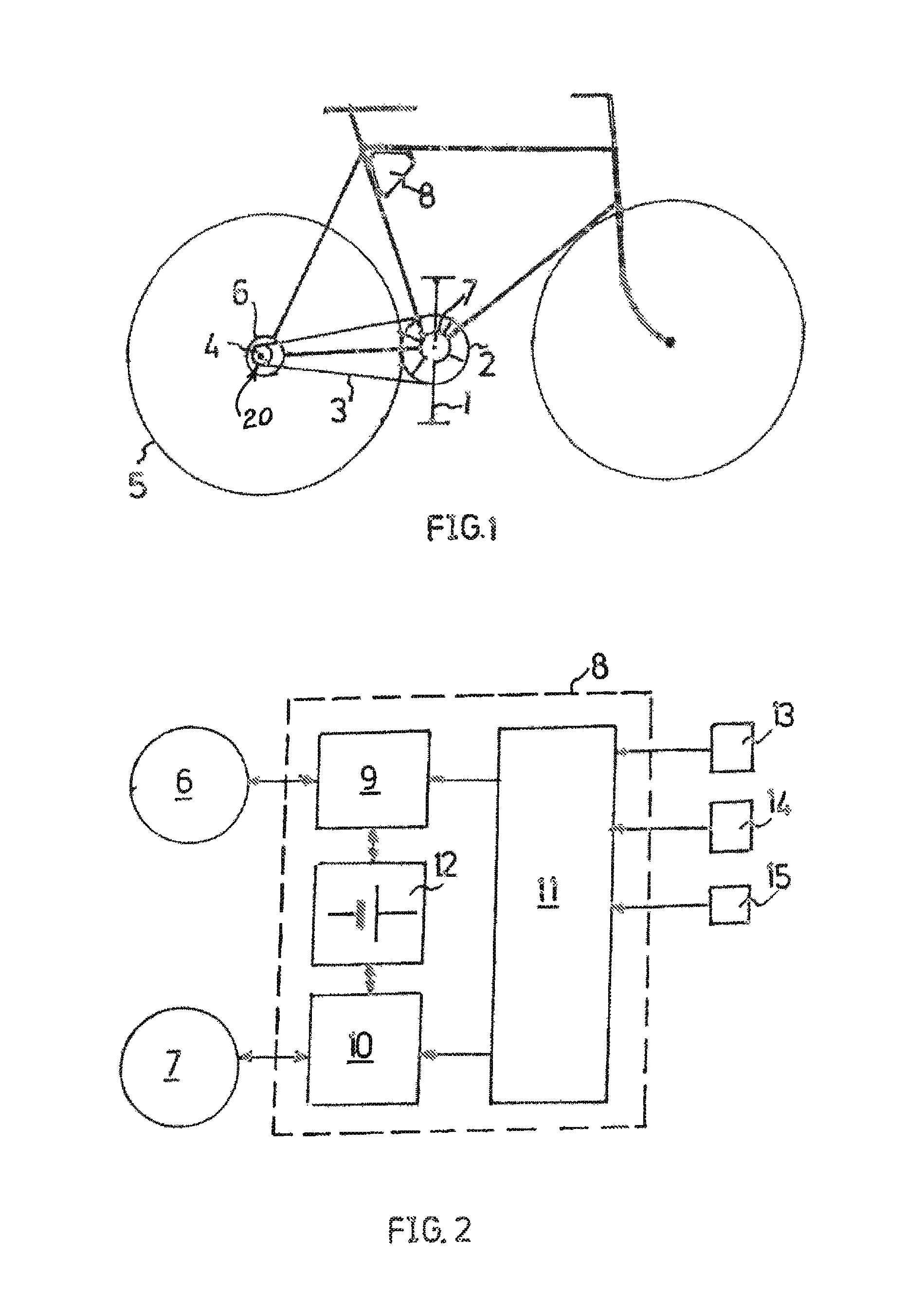 Vehicle, particularly a bicycle, comprising an electrical auxiliary drive