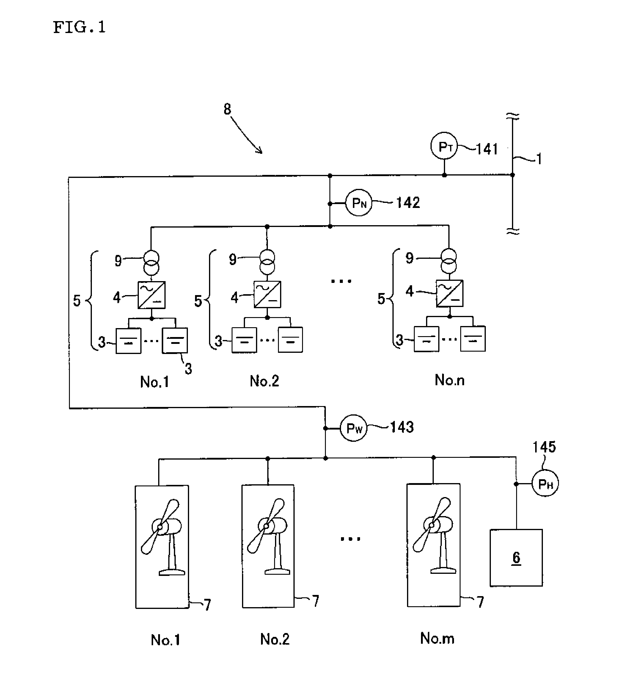 Power control method for secondary batteries