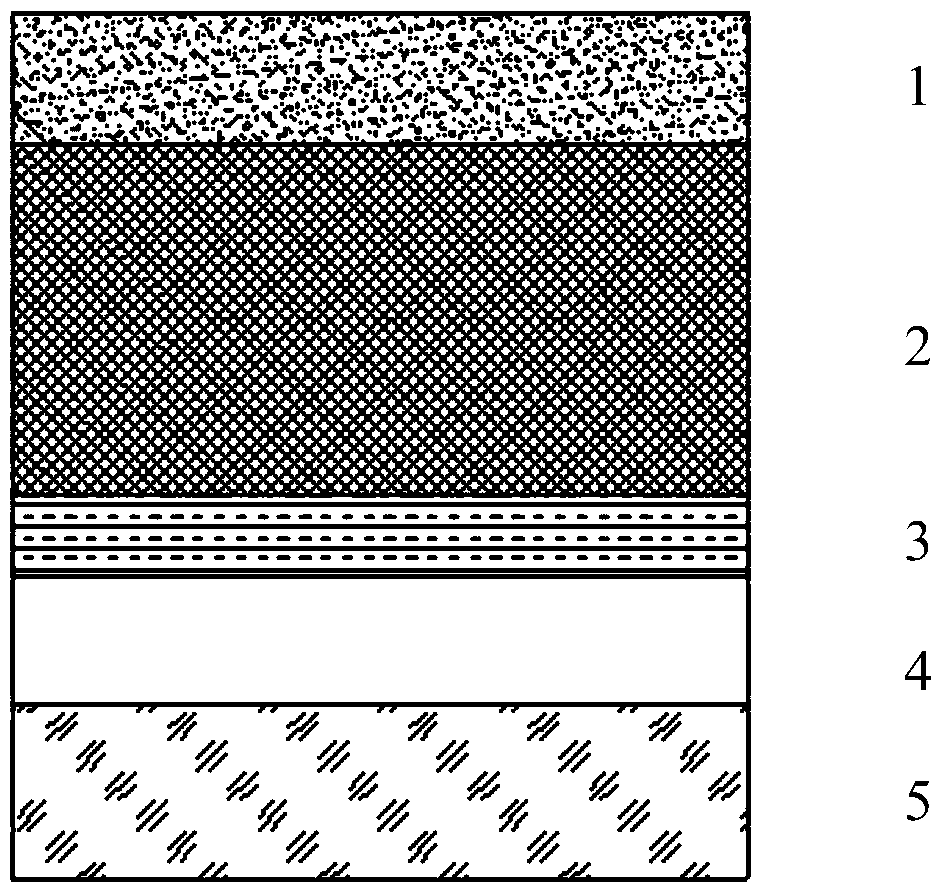 Dispersed hydrogen barrier coating on inner wall of high temperature vacuum heat collecting tube and preparation method thereof