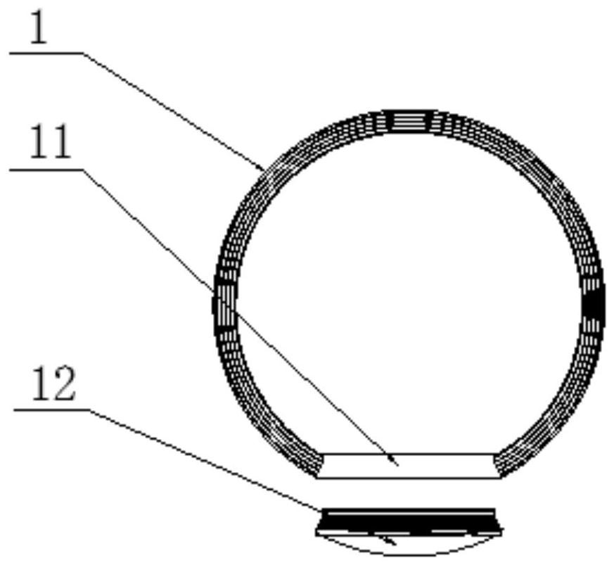 Vertical specially-shaped magnetic shielding cylinder