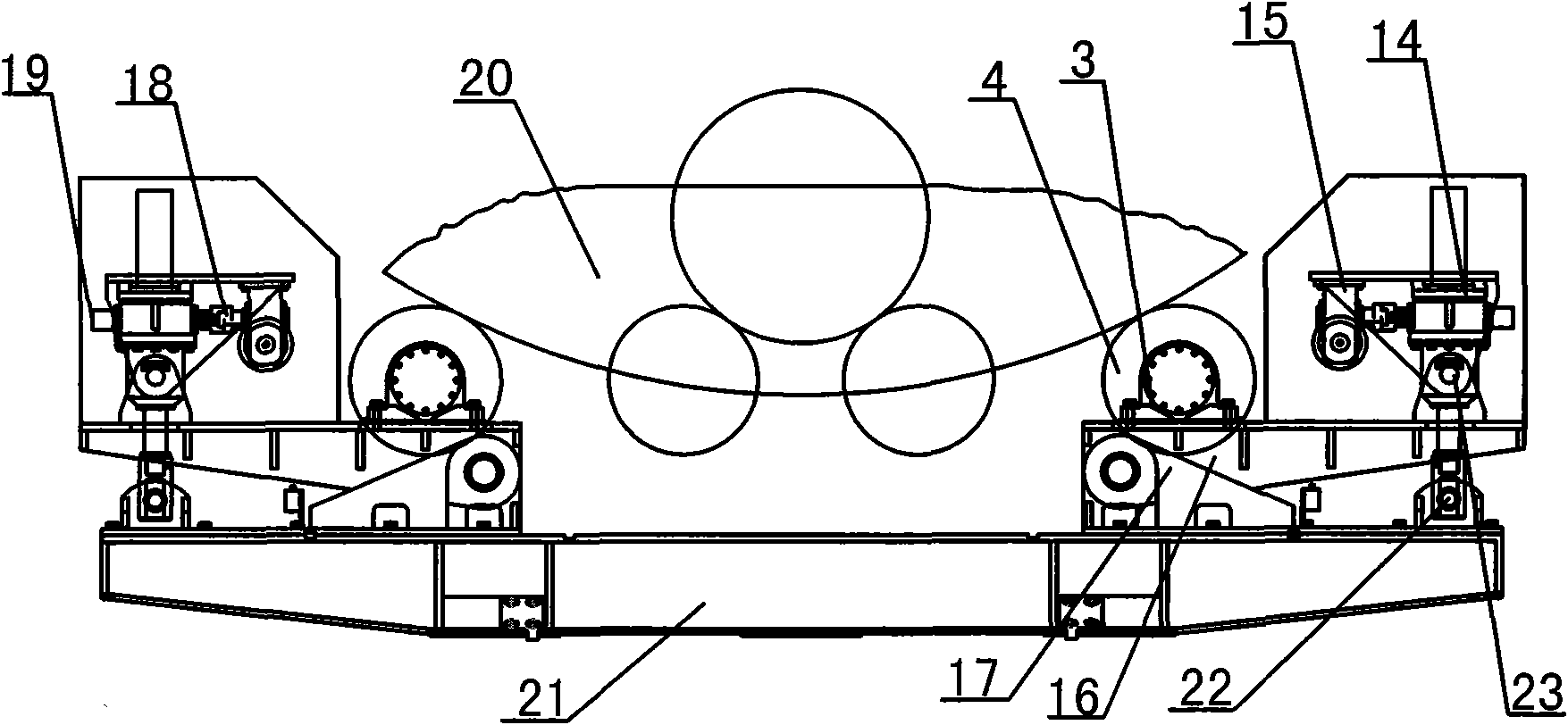 Ball screw jacking type automatic anti-flee wheel shelf