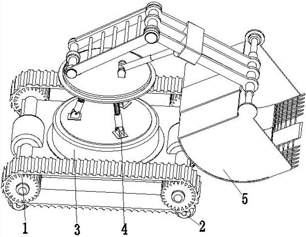 A fully automatic roadbed pavement ditch maintenance machine