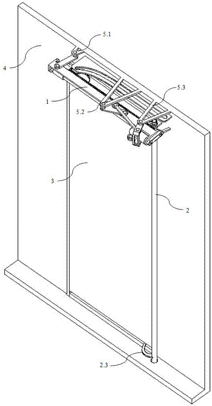 Sliding and oblique insertion type single sliding door mechanism for passenger car