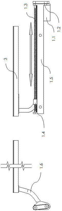 Sliding and oblique insertion type single sliding door mechanism for passenger car