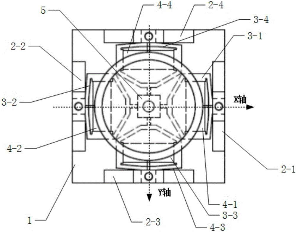 Low-height biaxial deflection device having deflection axes intersected on surface of reflector and method