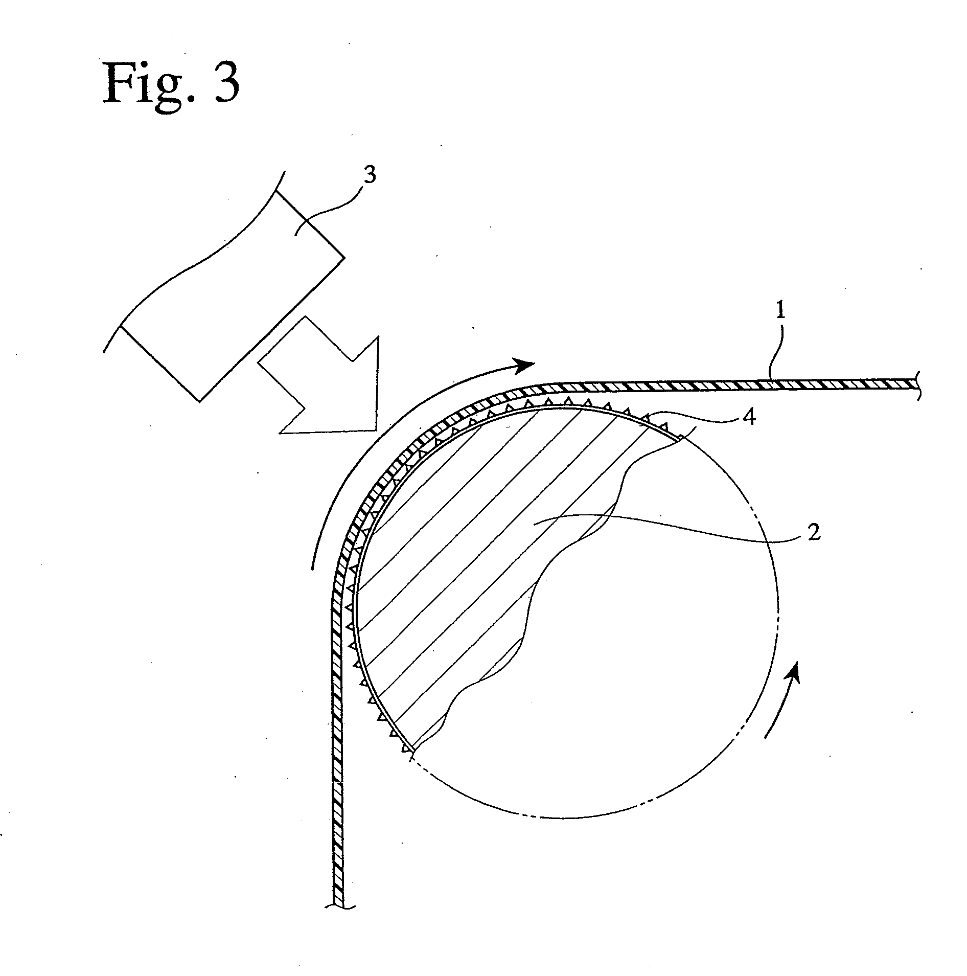 Easy-to-straight-tearing thermoplastic resin film and its production method and apparatus