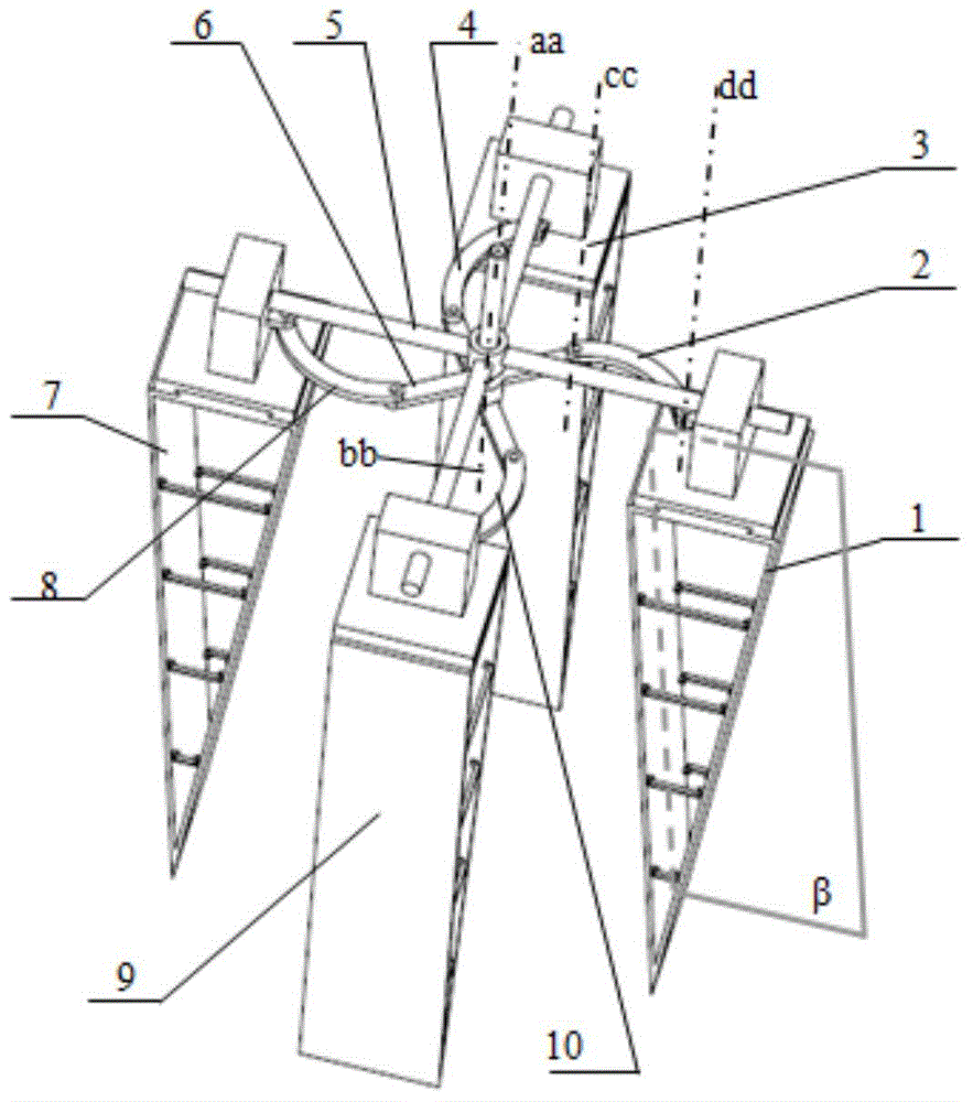 Variable palm type manipulator pawl capable of realizing passive enveloping