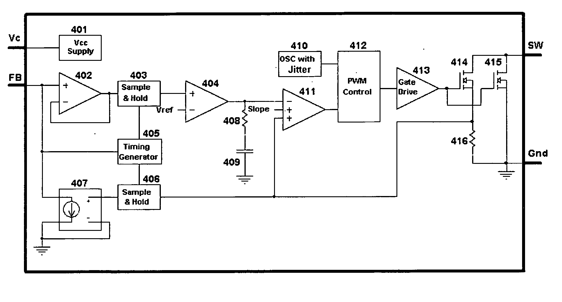 Primary side constant output voltage controller