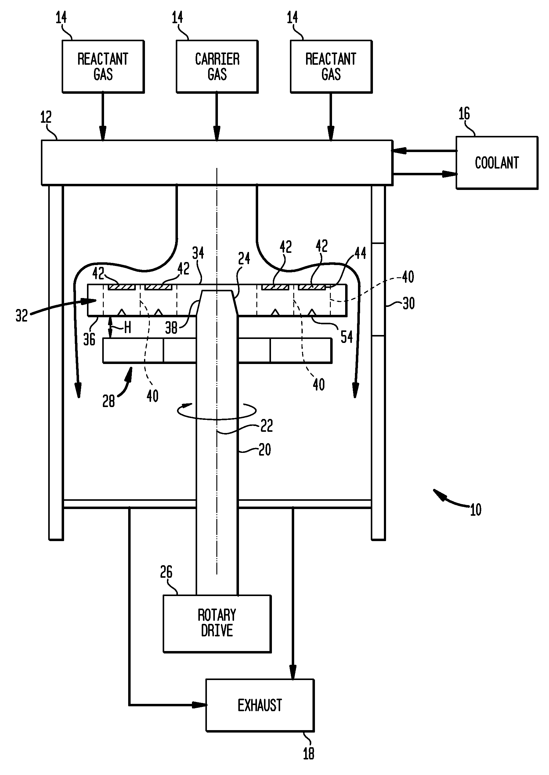 Wafer carrier with varying thermal resistance