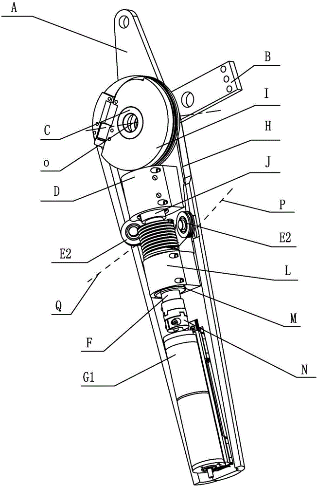 A steel wire transmission joint with the function of compensating for the movement of the rope out